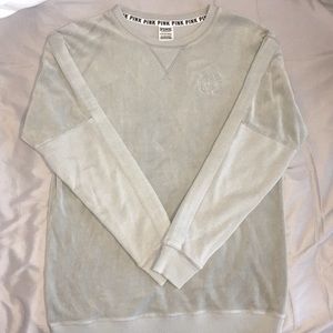 Pink light gray sweater